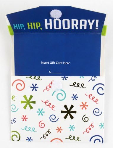 Happy Birthday Gift Card Sleeve, White