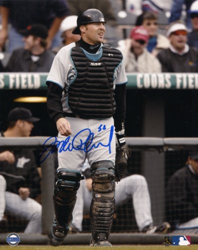 Mike Redmond Autographed/Hand Signed Florida Marlins Baseball 8x10 Photo