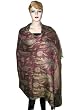 Night Shadz Paisley Floral Leaf India Pashmina Shawl, Wrap Throw Reversible