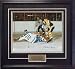 Bobby Orr Boston Bruins - Flipping the Puck for a Score - Framed 16x20 Autographed Photograph