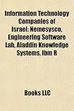 Information Technology Companies of Israel: Nemesysco, Engineering Software Lab, Aladdin Knowledge Systems, IBM R-