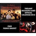 BREAKING DAWN TWILIGHT OFFIZIELLER Kalender 2012 + Kostenlose BREAKING DAWN k�hlschrankmagnet