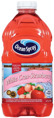 Ocean Spray White Cranberry Strawberry Juice, 64-Ounce Bottles (Pack of 8)