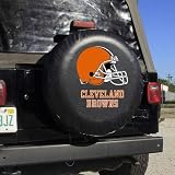 NFL Cleveland Browns Black Logo Tire Cover