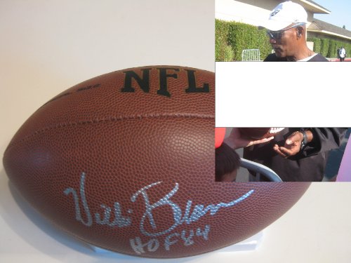 WILLIE BROWN OAKLAND RAIDERS,HOF,SIGNED NFL FOOTBALL WITH PROOF + COA