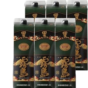 乙 黒霧島 芋25°パック 1.8L × 6本