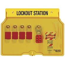 Master Lock 4-Padlock Capacity Lockout Station with Cover