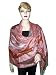 Pink Wool Blend Pashmina Shawl,Wrap Throw Reversible India Free Shipp