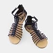 Black Charisma Gladiator Women Sandal