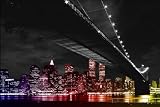 Produkt-Bild: Empire 499165 New York - Manhattan Night Colour - St&auml;dte Poster Plakat Druck - Gr&ouml;sse 91.5 x 61 cm