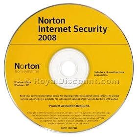 SYMANTEC 12779635 Norton Internet Security 2008 OEM/ SYSTEM BUILDER 1Yr Subscription for Updates to Virus Definitions 1 PACK