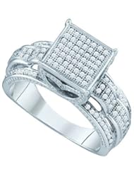 0.40CTW DIAMOND LADIES MICRO PAVE RING