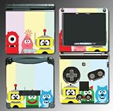 Yo Gabba Gabba! Plex Muno Foofa Nick Jr Game Vinyl Decal Skin Protector Cover Kit 3 for Nintendo GBA SP Gameboy Advance Game Boy