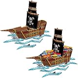 Beistle 54597 Pirate Ship Centerpiece, 18-1/2-Inch by 26-Inch