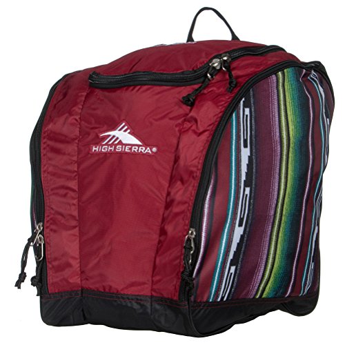 High Sierra Trapezoid Boot Bag, Winter Serape/Brick/Black