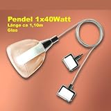 Eglo 85766 Pendel zu Seilsystem Glas teilsatiniert 1xG7