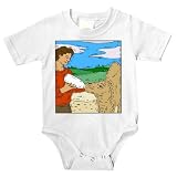 Onesie with man, camel, body, individuals, feeding, individual, humans, person, human, persons, bottle, people