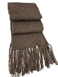 Handmade Pure Alpaca Natural Fiber Scarf - True Winter Collection in Chocolate (100% Knitted)