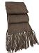 Handmade Pure Alpaca Natural Fiber Scarf - True Winter Collection in Chocolate (100% Knitted)