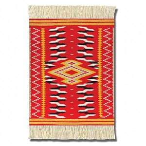 Fiberlok 4 Piece Rio Grande CoasterRugs, Hand Washable Coaster Pad & Desk Protector