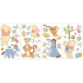 Disney Baby Pooh Treasures Nursery Decor Wall Stickers