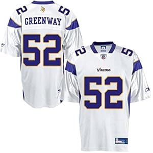 Vikings #52 Chad Greenway White Stitched Football Game Jersey