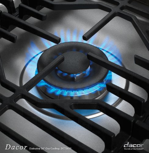 Dacor Distinctive DCT365SNG 36 Gas Cooktop 5 Sealed Burners, NG