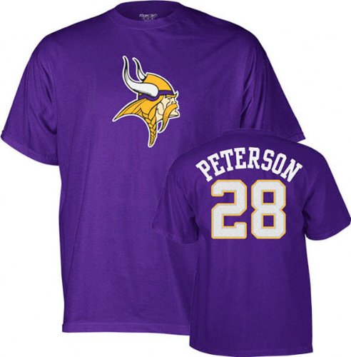Minnesota Vikings Adrian Peterson Reebok T Shirt (XXL)