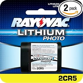 Rayovac  Lithium Photo Battery 2CR5 Size, 1-Count, 6.0-volt (Pack of 2)