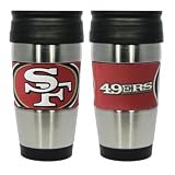 San Francisco 49ers Travel Mug: 15 oz Stainless Steel Travel Tumbler