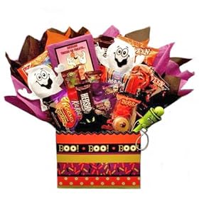 Halloween Trick or Treat Candy Gift Bouquet - Great Care Package for Kids and Teens