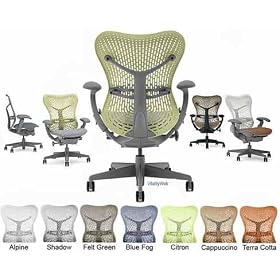 Mirra Chair - Herman Miller Fully Highly Adjustable Home Office Desk Task Chair - Shadow...