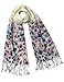 Dahlia Women's 100% Merino Wool Pashmina Scarf - Ink Painting Flower Style
