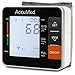 AccuMed ABP801 Portable Wrist Blood Pressure Monitor with One-Touch Intelligent Automatic Measurement (Black) - 4-in-1 Functionality for Systolic / Diastolic BP, Heart Rate (BPM), Hypertension Guide (WHO Classification Indicator), & Arrhythmia Alerts - Includes Voiced Audio / Silent Mode, High-Contrast LCD Display, Built-in Storage Memory, Clamshell Carrying Case, USA Warranty, and More *FDA Approved with Clinically Proven, Professional Accuracy for Home Medical Use