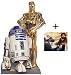 *FAN PACK* - THE DROIDS R2-D2 AND C3PO - LIFESIZE CARDBOARD CUTOUT / STANDEE / STANDUP (Height 178cm) - C3PO and R2-D2 Star Wars Classic - INCLUDES 8x10" (25x20cm) STAR PHOTO - FAN PACK #6_s-1