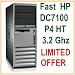 Fast HP DC7100 Computer Tower Desktop Pentium 4 HT 3.2Ghz 2gb 320gb DVDRW Keyboard/Mouse included
