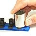ERNST 13-Inch Socket Rail Organizer with 15 1/4-Inch Twist Lock Clips, Black (8423-Black-1/4)
