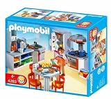 PLAYMOBIL 4283 CUISINE EQUIPEE + 4280 ABRI POUR VELOS ET OUTILS DE JARDINAGE + 4289 BUREAU (Les maisons pack bundle)