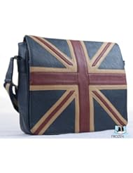Vintage Union Jack Messenger Bag / Faux Leather / High Quality Bag / London Fashion