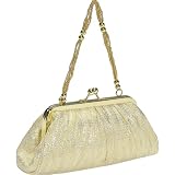 La Regale Metallic Kiss Lock Handheld