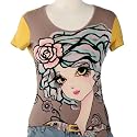 Jessie G. Women's Printed Scoop Neck Tee
