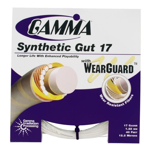 Gamma Synthetic Gut 17G Tennis String With Wearguard