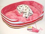 stylish dog cushion - dog bed 35'' x 28'' pink #5276
