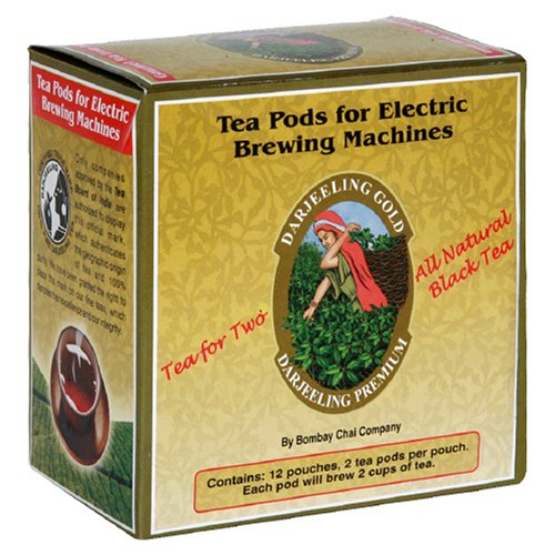 Bombay Chai Darjeeling Gold Black Tea Pods For Electric Brewing Machines, 12-Count... by Bombay Chai