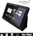 Bear Motion ® 100% Real Leather Case for For Motorola Xoom 10.1 inch tablet (3G & 4G WI-FI 16 GB 32 GB 64 GB) - Xoom Case Google Android 3.0 Honeycomb Black (NOT Compatible with XOOM Family and XOOM 2)