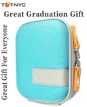 BOXIE Terrific Teal Camera Case for Canon PowerShot, Sony CyberShot, Nikon Coolpix, Pentax Optio, Casio Exilim, Olympus Stylus and Panasonic Lumix - Eligible for FREE Super Saver Shipping | Great Graduation Gift