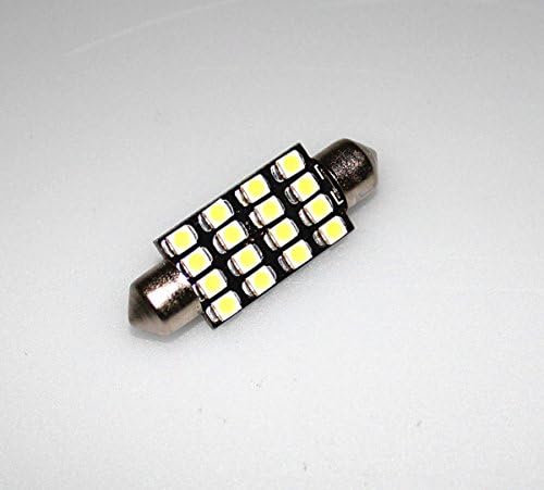 10x 42mm(1.72") 16-SMD 12V super bright Festoon Dome Light LED Bulbs color white