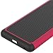 Sony Xperia C5 Ultra Case, CoverON® [HexaGuard Series] Slim Hybrid Hard Phone Cover Case for Sony Xperia C5 Ultra - Hot Pink & Black