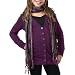 Amy Byer Girls 7-16 Long Sleeve Cardigan With Multi-Hued Scarf