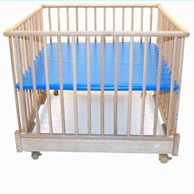 4 Sided Foldable Playpen - Blue Deck with Plaid Pad by Kettler